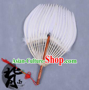 Traditional Chinese Crafts Folding Fan China Feather Fan Oriental Fan Tai Ji Fans