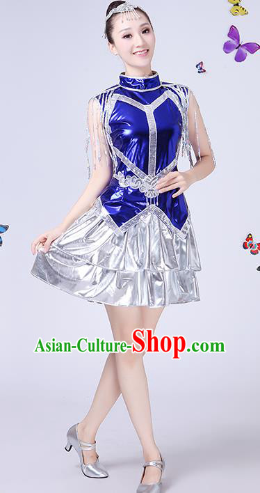 Traditional Chinese Yangge Fan Dancing Costume Classical Dance Modern Dance Dress Clothing