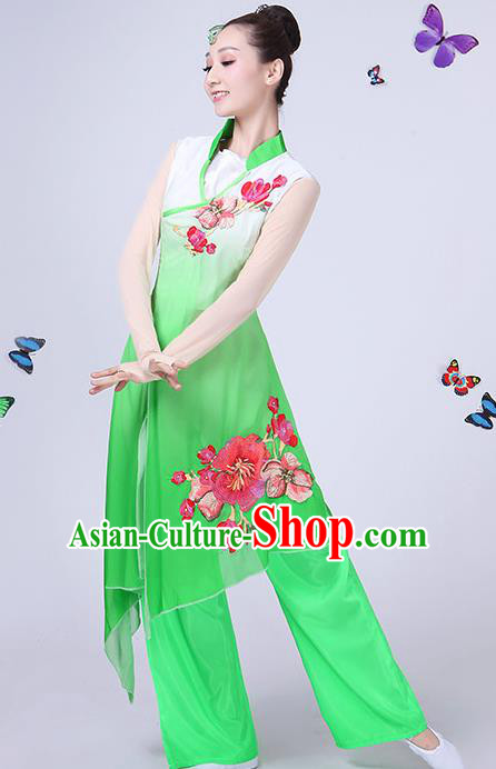 Traditional Chinese Yangge Fan Dancing Costume Classical Dance Modern Dance Dress Clothing