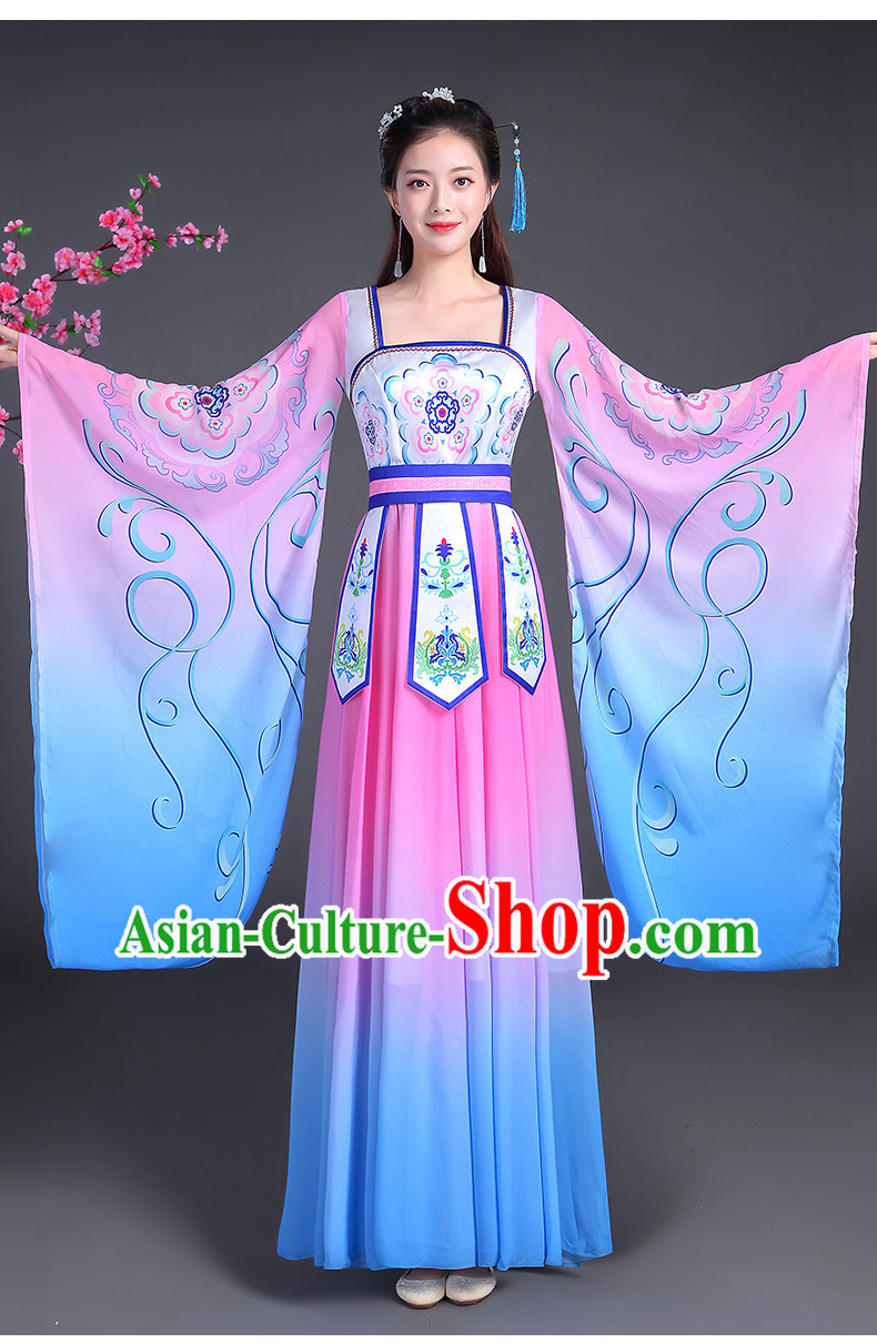 Tang Dynasty Palace Dancer Beauty Maid Wide Sleeve Dance Costume