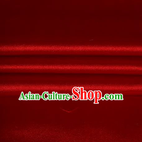 Chinese Traditional Costume Royal Palace Red Satin Brocade Fabric, Chinese Ancient Clothing Drapery Hanfu Cheongsam Material