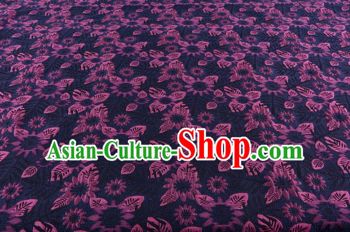 Chinese Traditional Costume Royal Palace Jacquard Weave Purple Fabric, Chinese Ancient Clothing Drapery Hanfu Cheongsam Material
