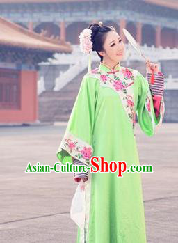 Traditional Ancient Chinese Imperial Consort Costume, Chinese Qing Dynasty Manchu Dress, Cosplay Chinese Mandchous Imperial Princess Embroidered Clothing for Women