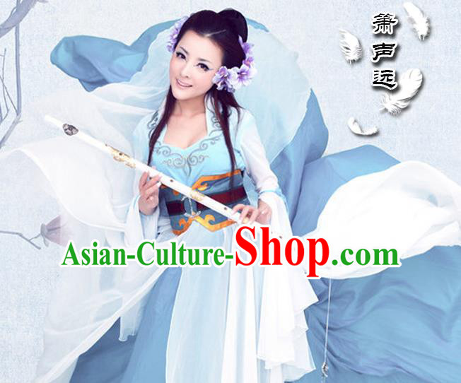Traditional Ancient Chinese Sexy White Costume, Elegant Hanfu Clothing Chinese Tang Dynasty Imperial Emperess Embroidered Clothing for Women