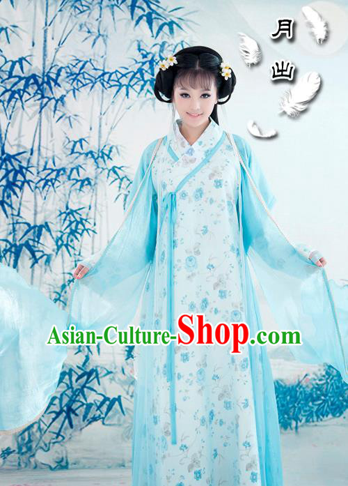 Traditional Ancient Chinese Female Dance Costume, Hanfu Clothing Chinese Song Dynasty Clothing for Women