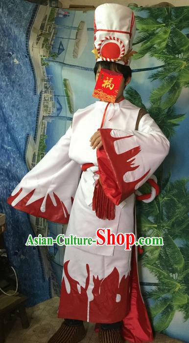 Traditional Ancient Chinese Classical Cartoon Character Uniform Cosplay Game Onmyoji Role Complete Set for Men