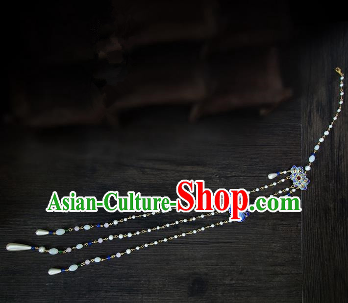 Traditional Handmade Chinese Ancient Classical Jewellery Accessories Tassel Palace Taeniasis, Blueing Waist Pendant for Women