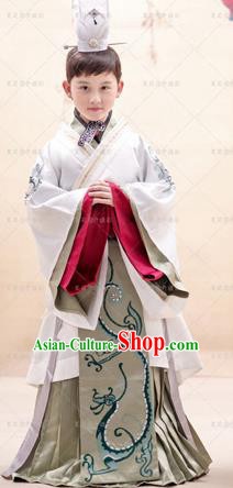 Traditional Chinese Qin Dynasty Imperial Emperor Costume Ancient King  Embroidered Robe Clothing for Men
