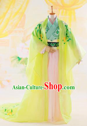 Traditional Ancient Chinese Imperial Emperess Costume, Chinese Han Dynasty Consort Dress, Cosplay Chinese Princess Consort Clothing Embroidered Hanfu for Women