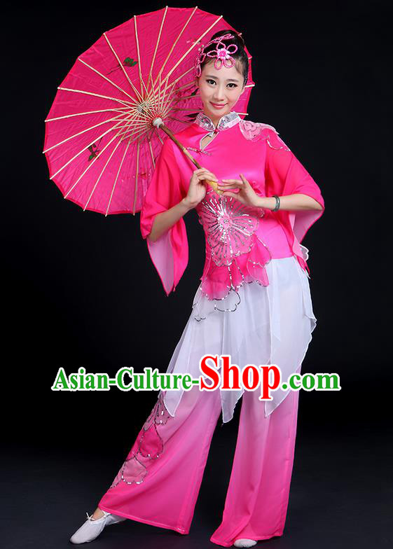 Women chinese folk dance costumes square dance clothing latin ballroom  practice dance uniforms yangko umbrella performances tops and skirts