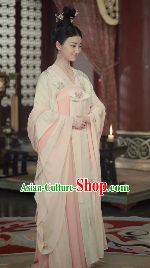 Traditional Ancient Chinese Imperial Empress Costume, Elegant Hanfu Palace Lady Queen Dress, Chinese Tang Dynasty Imperial Empress Tailing Embroidered Clothing for Women