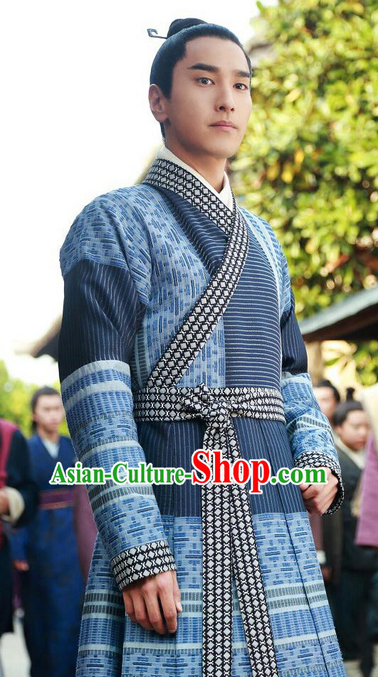Traditional Ancient Chinese Nobility Childe Costume, Elegant Hanfu Male Dress, Han Dynasty Swordsman Clothing, China Imperial Prince Clothing for Men