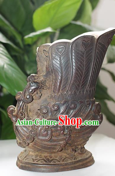 Traditional Chinese Miao Nationality Crafts Decoration Accessory, Hmong Handmade Exorcise Evil Phoenix Ornaments, Miao Ethnic Minority Adornment