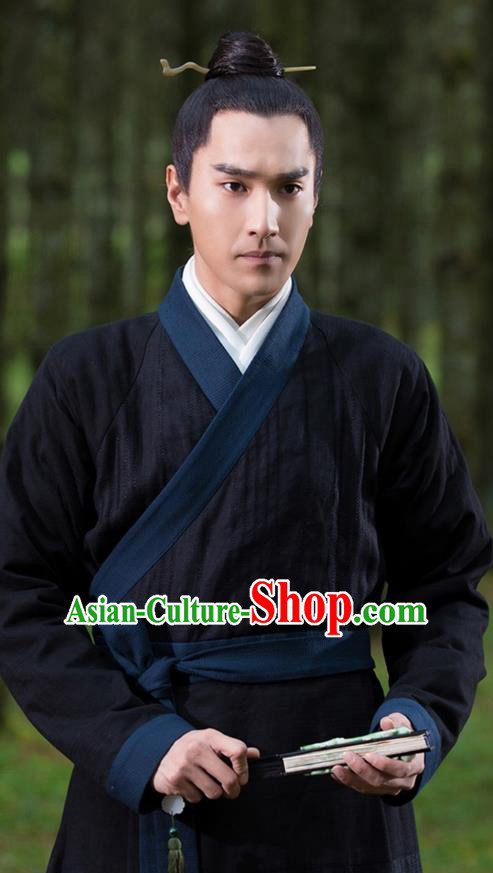 Traditional Ancient Chinese Nobility Childe Costume, Elegant Hanfu Male Lordling Dress, Cosplay Han Dynasty Scholar Clothing, China Swordsman Clothing for Men