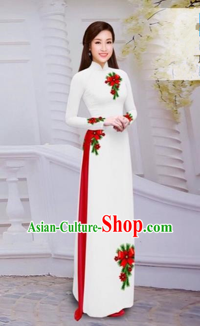 Top Grade Asian Vietnamese Traditional Dress, Vietnam Bride Ao Dai