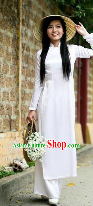 Top Grade Asian Vietnamese Traditional Dress, Vietnam Ao Dai Dress