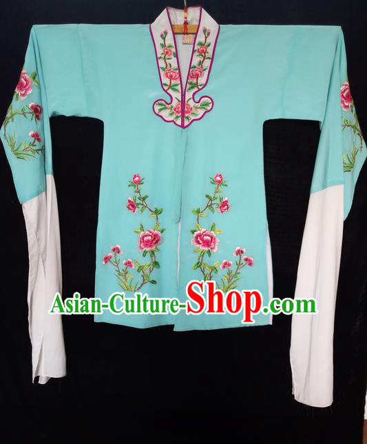 Traditional Chinese Peking Opera Costumes Blouse, China Beijing Opera Embroidered Flower Wearing for Women
