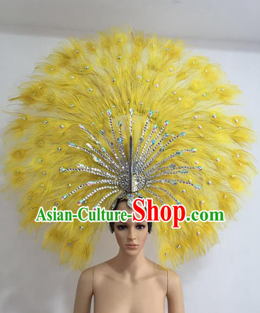 Samba Costume Carnival Brazilian Dancer Ostrich Hair Stage Show