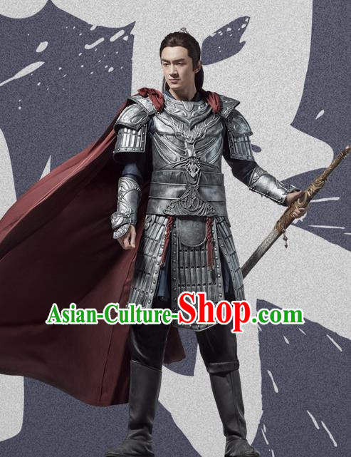 Traditional Ancient Chinese Northern and Southern Dynasties General Costume, Princess Agents Northern Wei Dynasty Prince Armour Clothing Complete Set