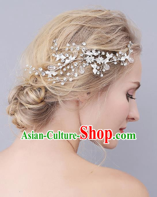 Top Grade Handmade Wedding Bride Hair Accessories Barrette, Traditional Princess Baroque Hair Claw Headpiece for Women