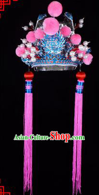 Traditional Chinese Ancient Peking Opera Accessories Eunuch Hat, Traditional Chinese Beijing Opera Court Eunuch Headwear