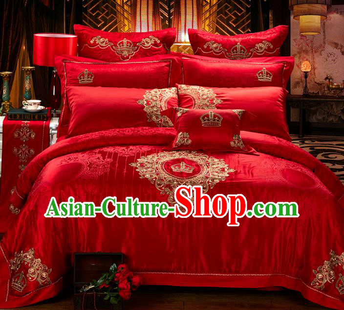 Traditional Asian Chinese Style Wedding Article Embroidery Dragon
