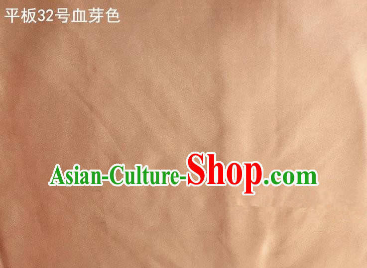Asian Chinese Traditional Satin Solid Color Silk Fabric, Top Grade Nanjing Brocade Tang Suit Hanfu Carnation Fabric Cheongsam Cloth Material