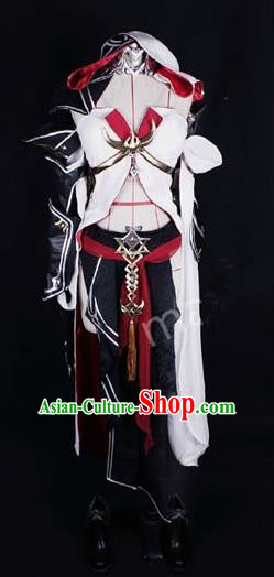 Asian Chinese Traditional Cospaly Costume Customization Female General Kawaler Costume, China Elegant Hanfu Swordsman Dress Clothing for Women