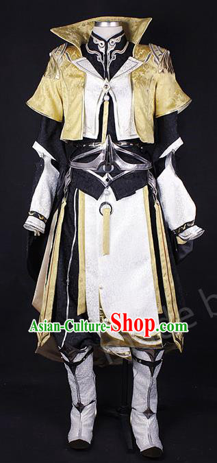 Asian Chinese Traditional Cospaly Costume Customization Knight Costume, China Elegant Hanfu Swordsman Clothing for Men