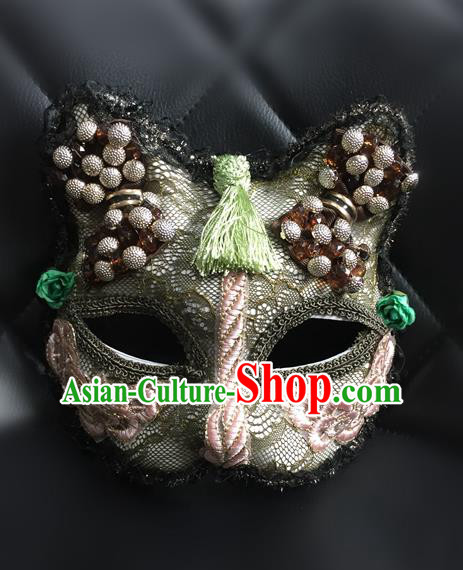 Top Grade Halloween Masquerade Accessories Ceremonial Occasions Handmade Model Show Mask, Brazilian Carnival Mask for Men