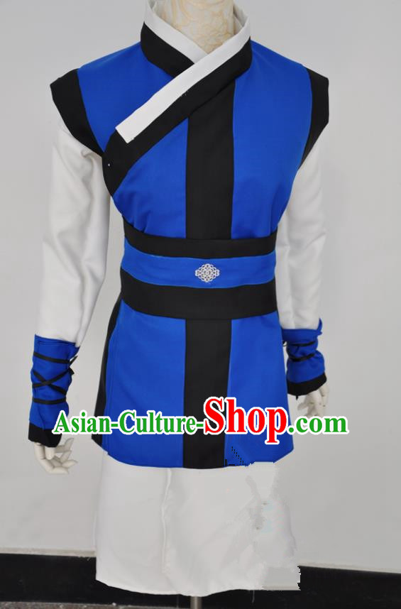Chinese Ancient Cosplay Imperial Bodyguard Swordsman Costumes, Chinese Traditional Clothing Chinese Cosplay Knight Costume for Men