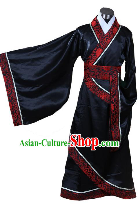 Traditional Chinese Han Dynasty Minister Costume, China Ancient Hanfu Bridegroom Wedding Clothing for Men