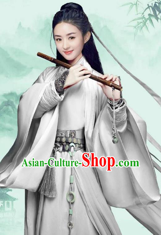 Traditional Chinese Han Dynasty Swordswoman Costume, Elegant Hanfu Clothing Chinese Ancient Chivalrous Women Clothing