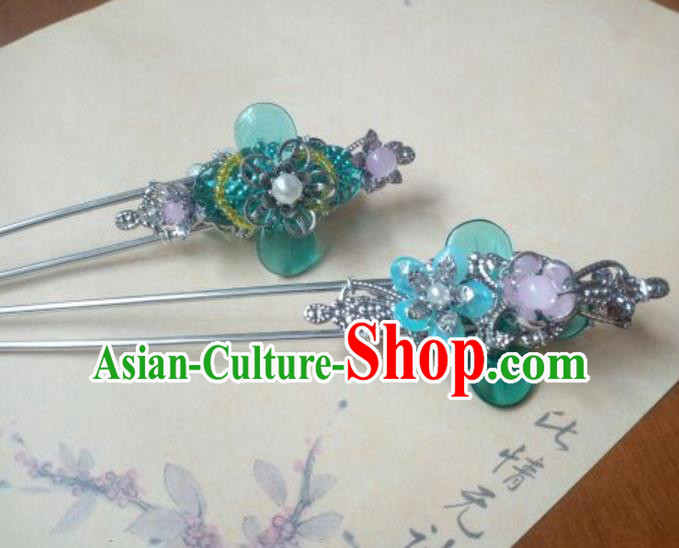Traditional Handmade Chinese Ancient Classical Hanfu Hair Accessories Hairpins, Princess Headpiece Hair Stick for Women