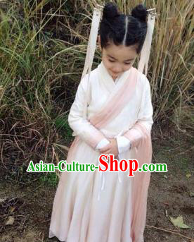 Traditional Asian Oriental Costumes China Costume Han Dynasty Hanfu Princess Fairy Dress for Kids