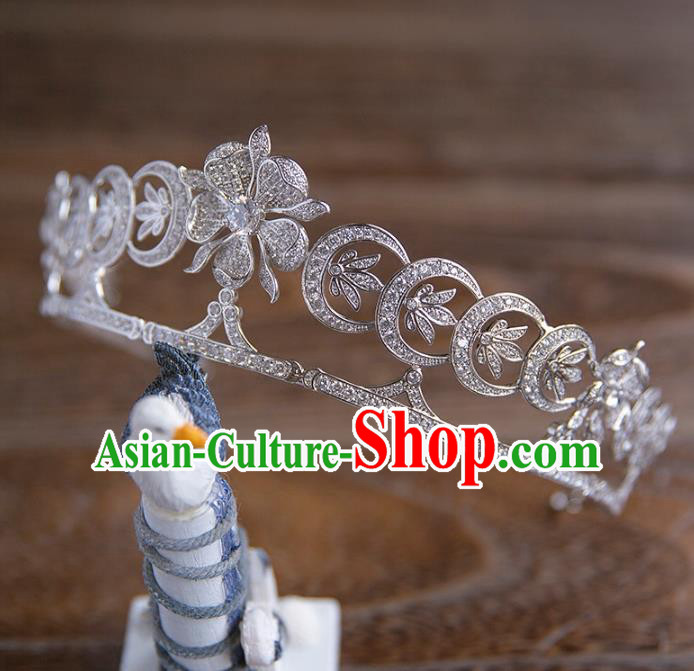 Top Grade Handmade Classical Hair Accessories, Baroque Style Princess Crystal Royal Crown Bride Headwear for Women