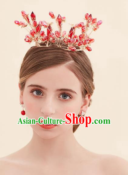 Top Grade Handmade Classical Hair Jewelry Accessories Royal Crown, Baroque Style Princess Crystal Headwear for Women