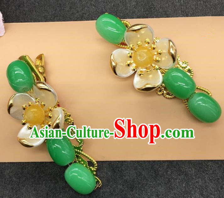 Traditional Handmade Chinese Ancient Classical Hair Accessories Hanfu Hairpins Jade Hair Stick for Kids