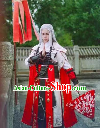 Traditional Chinese Ming Dynasty Swordsman Costume Knight Clothing for Men
