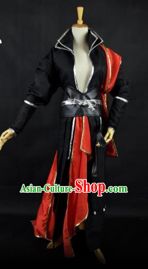 Traditional Chinese Ming Dynasty Swordsman Costume Ancient Cosplay Imperial Bodyguard Clothing for Men