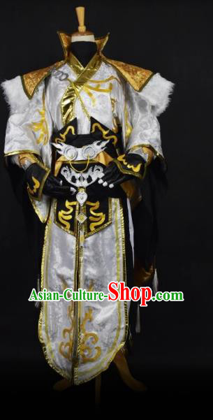 Traditional Chinese Ancient Swordsman Clothing Cosplay Kawaler Costume for Men