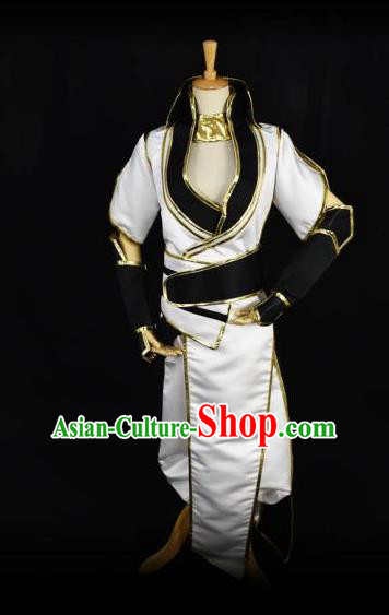 Traditional Chinese Ancient Swordsman Clothing Cosplay Ming Dynasty Zoroastrianism Kawaler Costume for Men