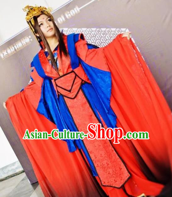 Traditional Chinese Ancient Fairy Hanfu Costume Han Dynasty Palace Lady Princess Clothing for Women