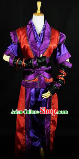 Traditional Chinese Ancient Imperial Bodyguard Costume, China Han Dynasty Swordsman Clothing for Men