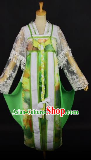 Traditional Chinese Ancient Peri Costume Han Dynasty Nobility Lady Clothing for Women