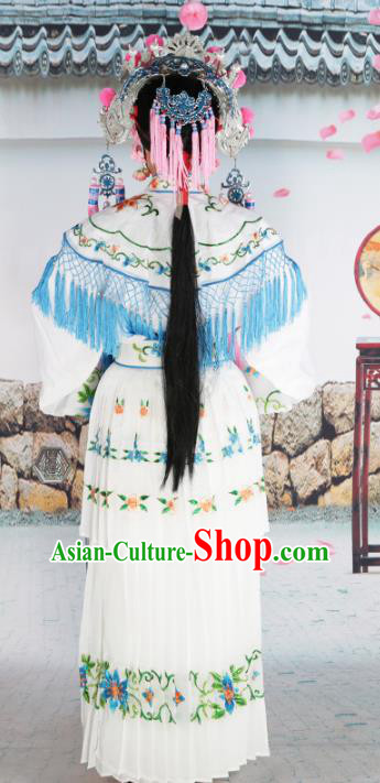 Traditional China Beijing Opera Costume Gifted Scholar Embroidered Robe and Hat Ancient Chinese Peking Opera Embroidery Clothing