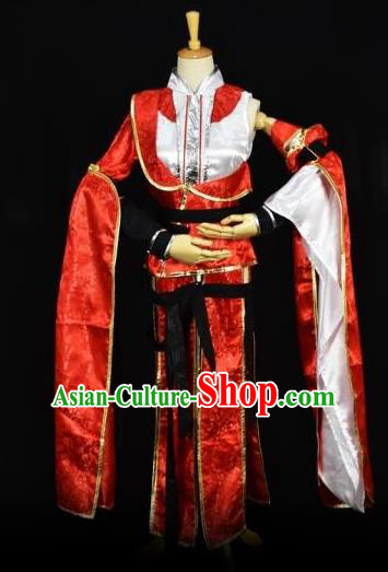 Traditional Chinese Ancient Cosplay Young Lady Princess Costume Swordswoman Clothing