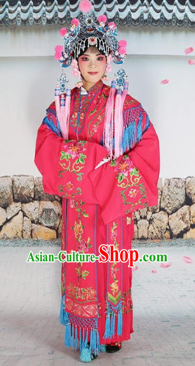 Chinese Beijing Opera Nobility Lady Embroidered Costume, China Peking Opera Actress Embroidery Clothing