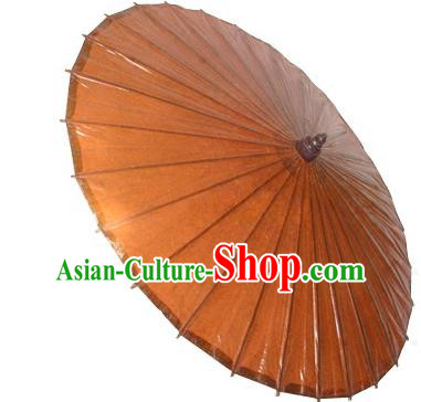 Asian Dance Umbrella China Handmade Classical Oil-paper Umbrellas Stage Performance Orange Umbrella Dance Props