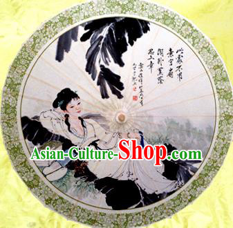 China Traditional Dance Handmade Umbrella Painting Oil-paper Umbrella Stage Performance Props Umbrellas